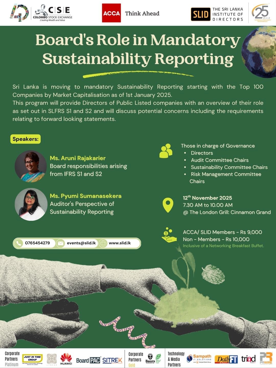 Education & Training Committee - Board's Role in Mandatory Sustainability Reporting
